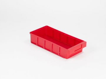 Shelf storage bin 400x186x83 mm red