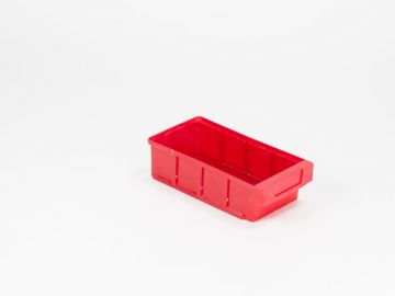 Shelf storage bin 300x152x83 mm red
