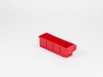 Shelf storage bin 300x93x83 mm red