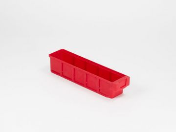 Shelf storage bin 400x93x83 mm red