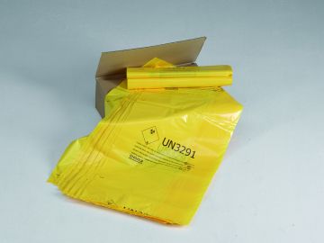 Clinical waste bag 60 L, colour yellow (200 pcs)