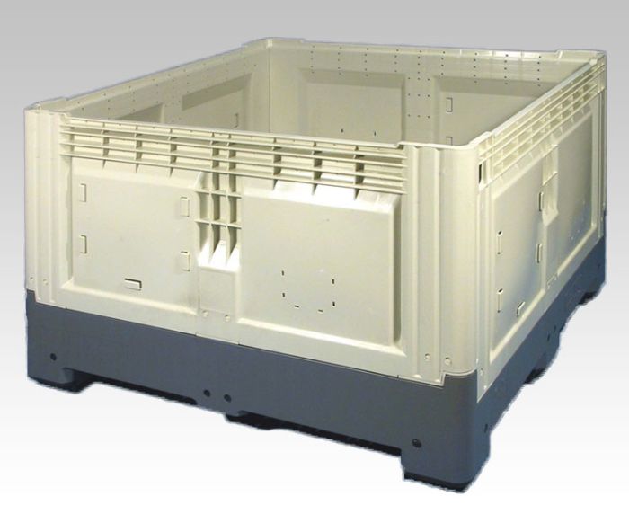 Opvouwbare palletbox 880 liter, met 3 sledes