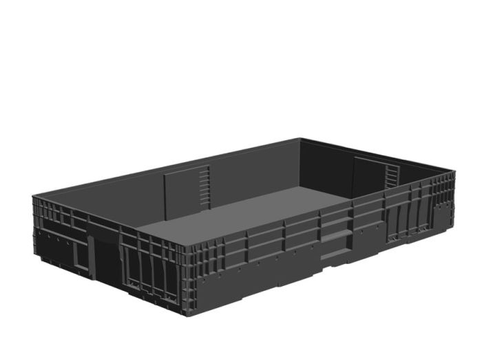 DC-MLT Automotive bak, 1000x600x174mm, donkergrijs