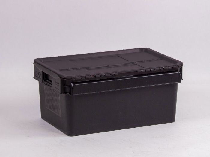 Distributiebak 600x400x275 mm, 45 liter, zwart