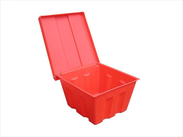 Grit container with lid 100 l. for sand, salt and absorption material