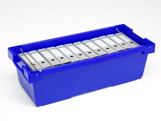 Nestable Plastic Bin 130 l. 1160x480x342 mm, blue
