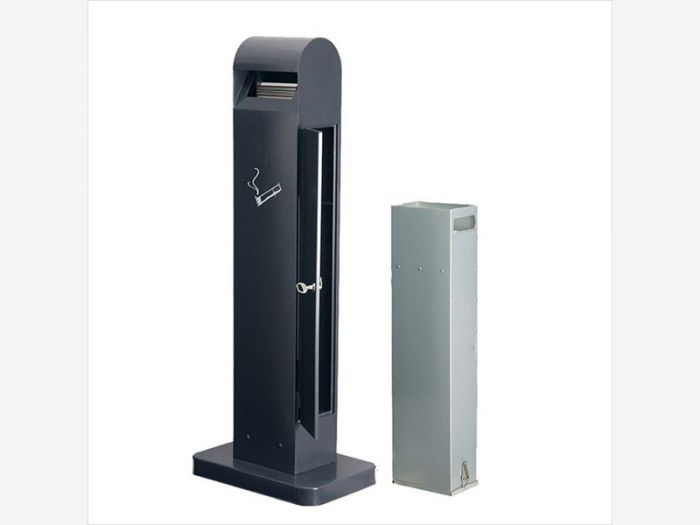 Column for sigarettes 12,5 l, 1040x400x260 mm, dark grey
