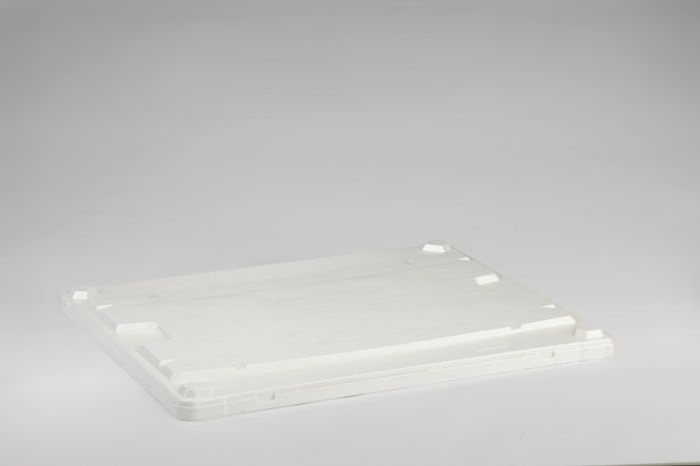 Cover for food grade pallet box 1200x1000 mm white