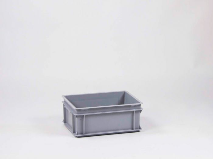 Normbox stackable bin 400x300x170 mm, 15L grey Virgin PP