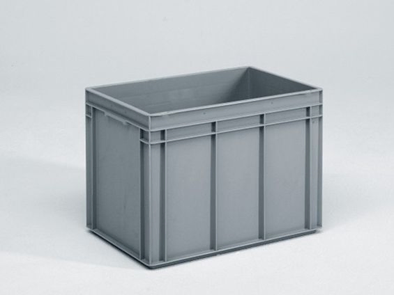 Normbox stackable bin 600x400x425 mm, 90L grey Virgin PP