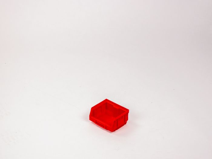 Stackable warehouse bin 0,4 liter, 88/70x105x54mm, red