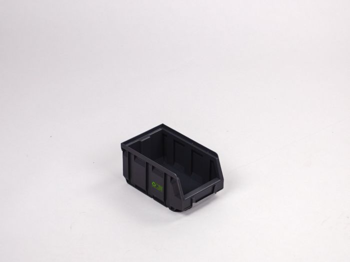 Stapelbare magazijnbak 1,0 liter, 167/140x105x82mm, zwart