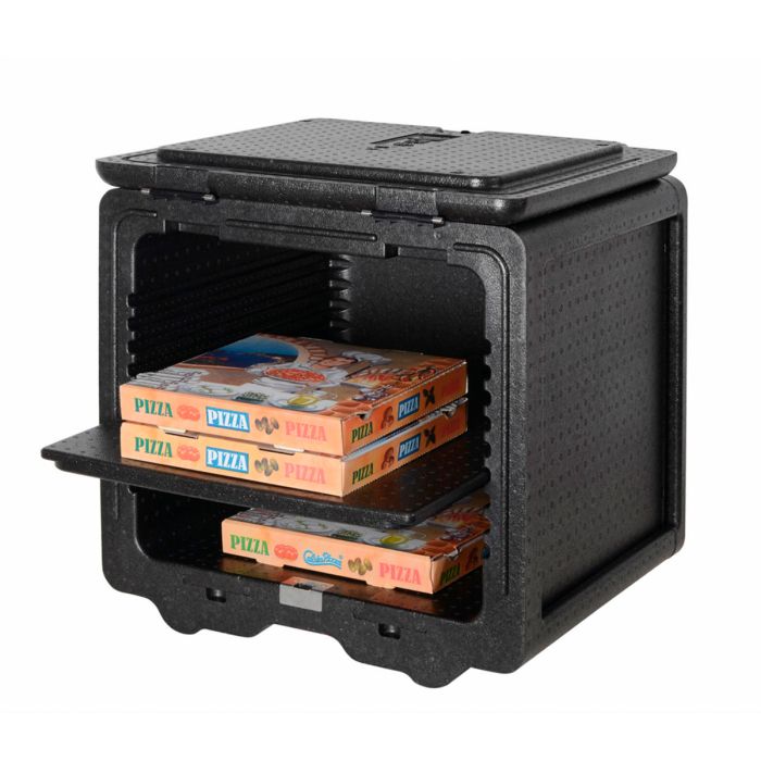 Frontloader pizzabox, 100L, lichtgewicht EPP, 600x580x570 mm