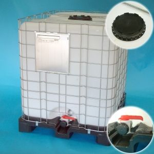 UN-approved IBC-container 1055 l. 1200x1000x1170 mm white