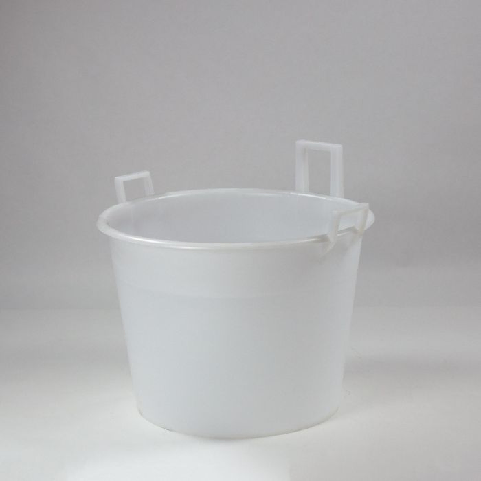 Plastic round container 65 l. ø550x425 mm white