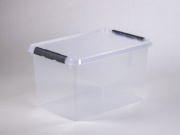 Transparante opbergbox62 liter, 600x400x340 mm
