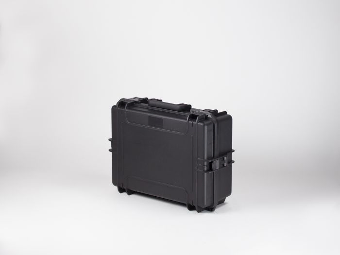 Shockproof waterproof case, 555x428x211 mm, black, incl. block foam