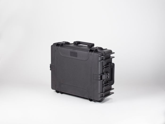 Shockproof waterproof case, 594x473x215 mm, black, incl. block foam