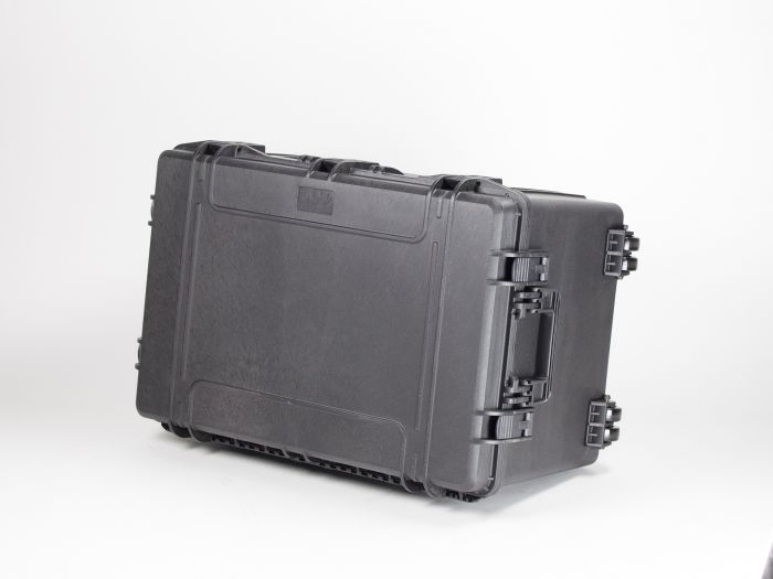 Shockproof waterproof case, 816x540x426 mm, black, incl. block foam