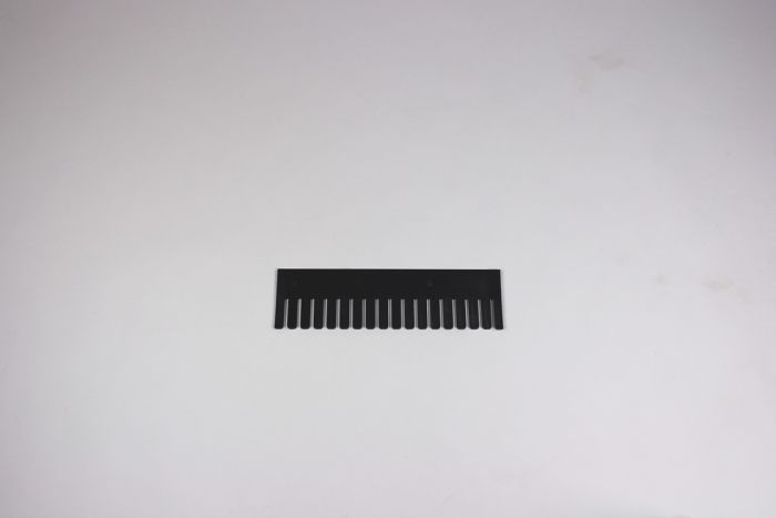 Vakverdelingsstrip 355x100x5 mm, zwart