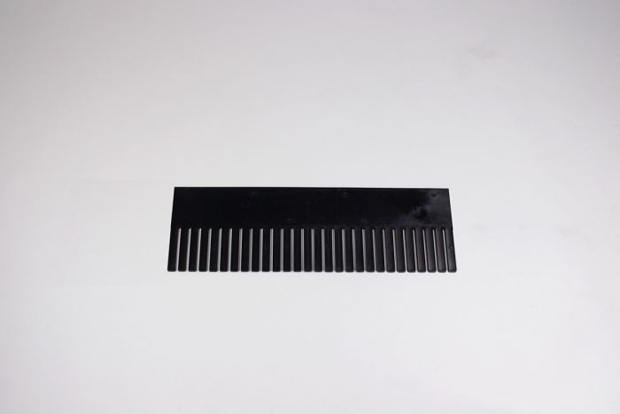 Vakverdelingsstrip 555x180x5 mm, zwart