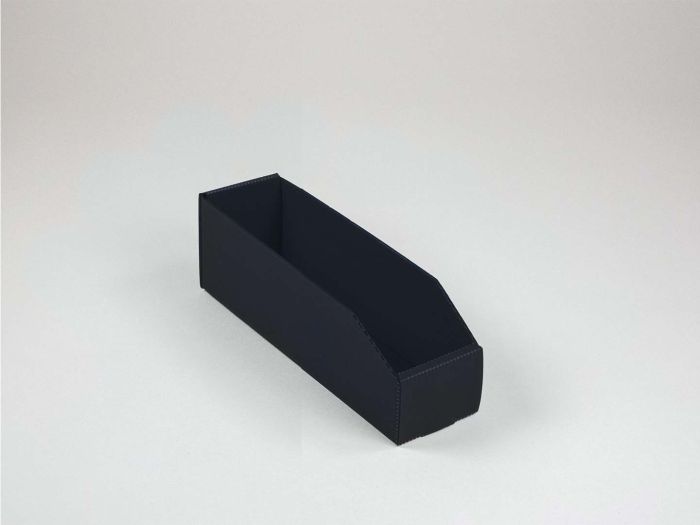 Corrugated plastic warehouse bin 280x90x105/70 mm set of 25pc