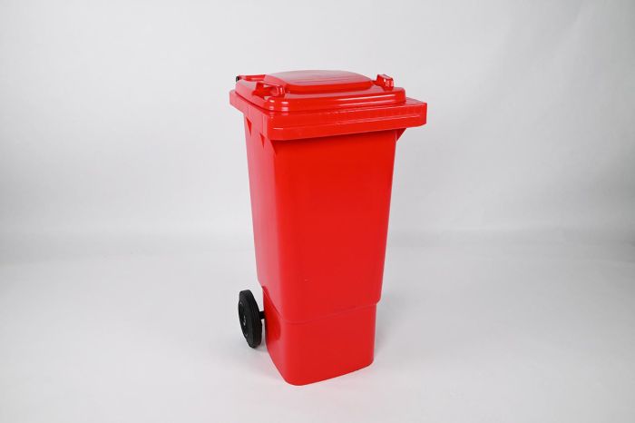 2-Wheel container 80L, red