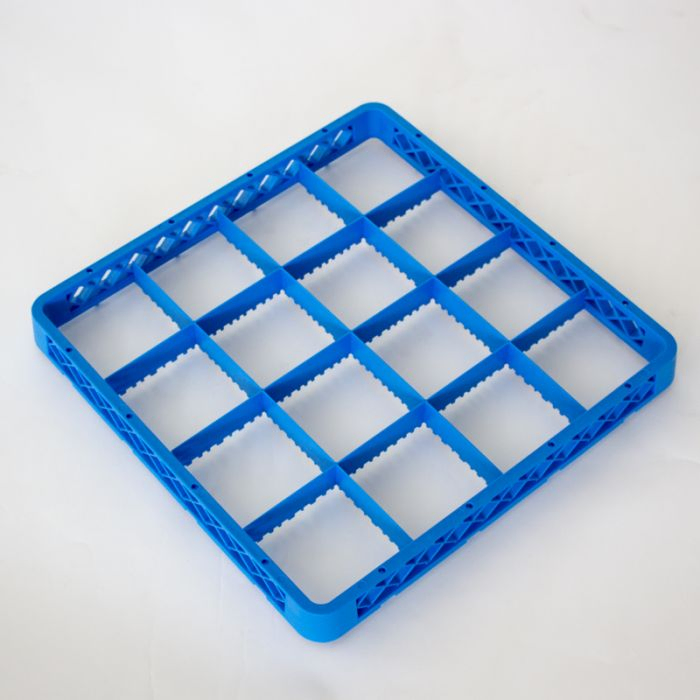 Extension for dishwashing rack with 16 compartments ø112 mm, 500x500x40 mm