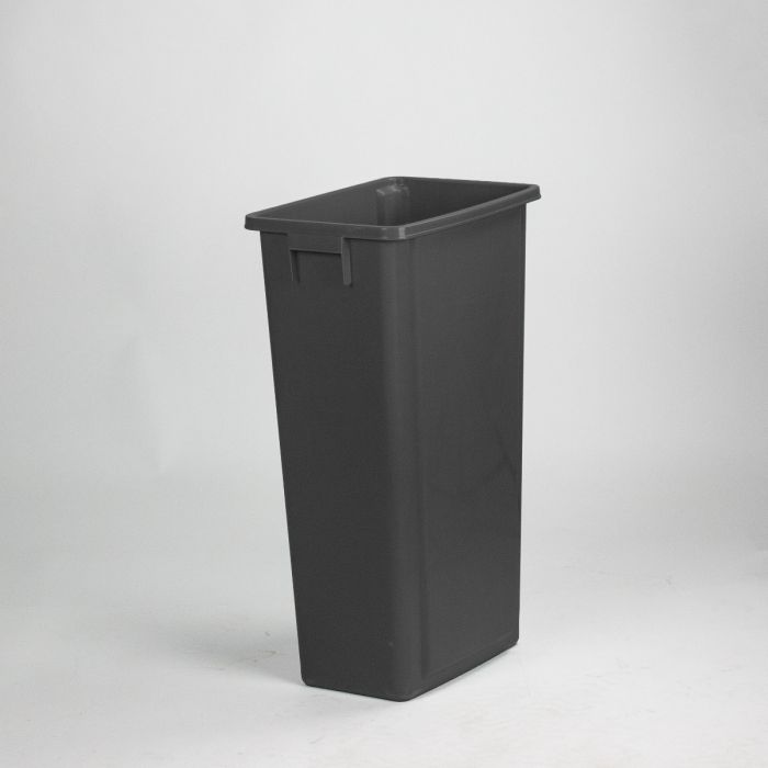 Afvalbak 460x320x762 mm 80 liter, zonder deksel zwart