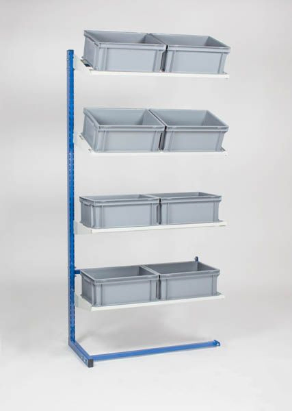 Extension rack, one-sided incl. 8 stackable bins