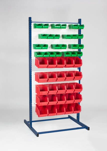 Single rack, two-sided incl. 100 warehouse bins