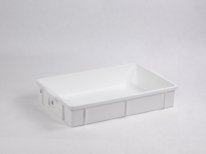 Stackable hygiene bin 26 litres white, 650x427x115 mm