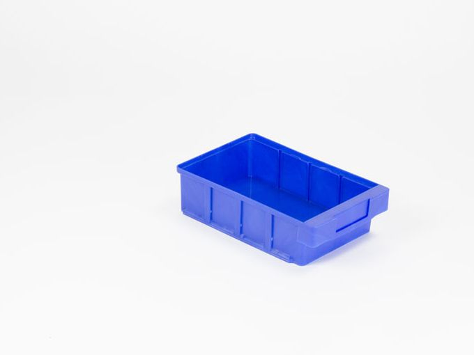Shelf storage bin 300x186x83 mm blue