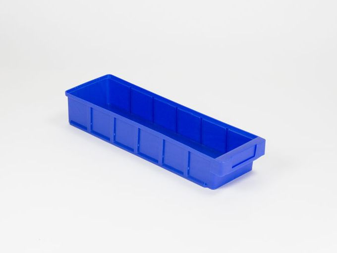 Shelf storage bin 500x152x83 mm blue