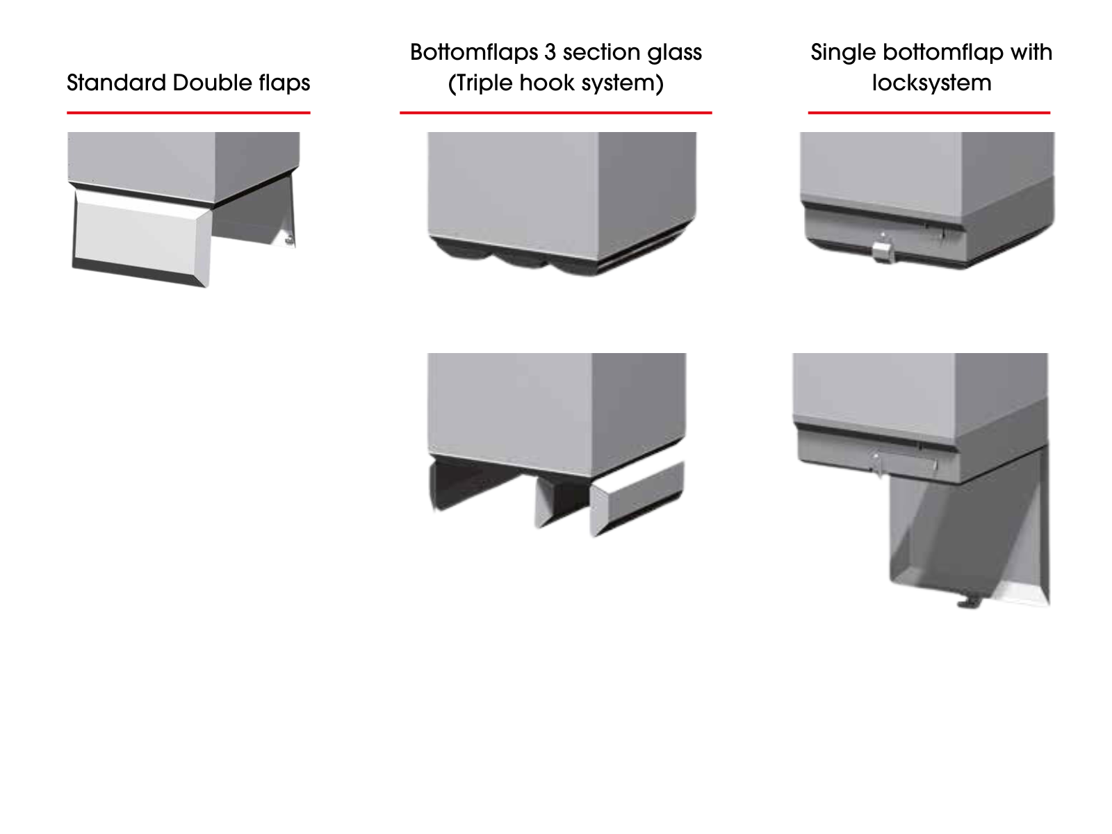 Underground waste containers bottom variations Underground waste containers bottom variations