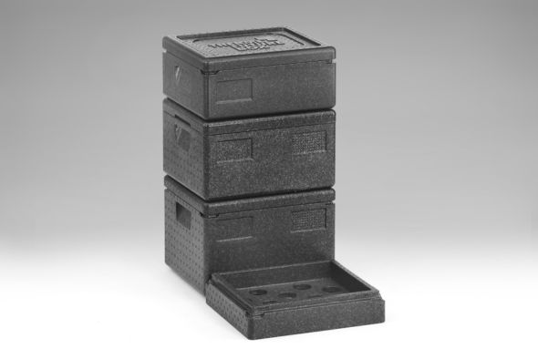 Thermoboxen gestapeld Thermoboxen gestapeld